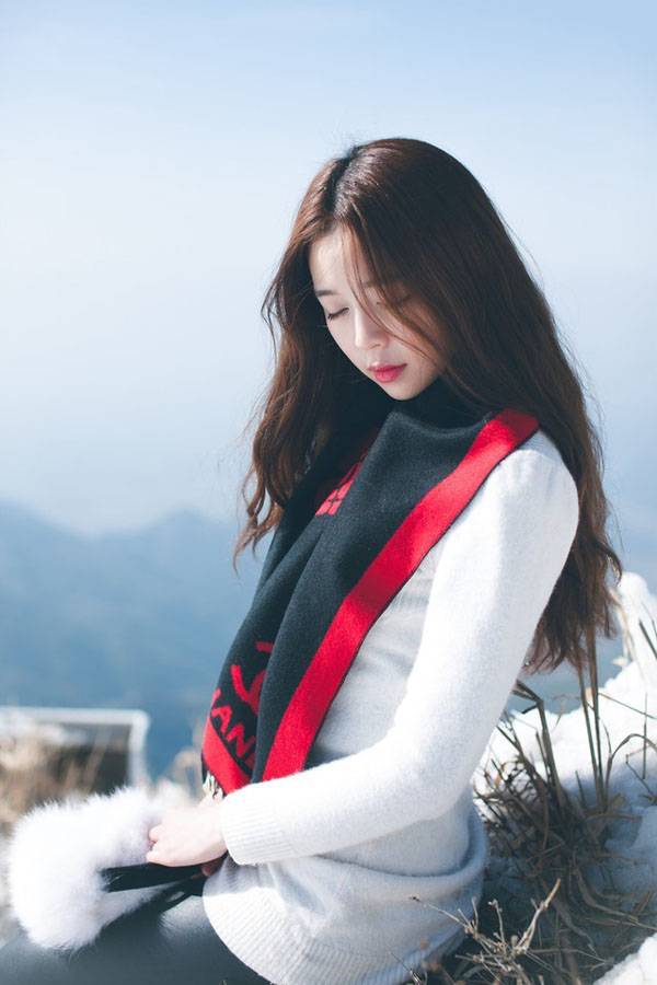 冬日里的可爱妹妹-8