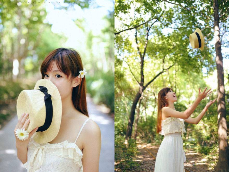 清爽夏天的纯美少女-8