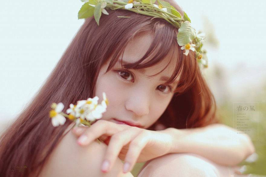 蜜桃般的甜美女生