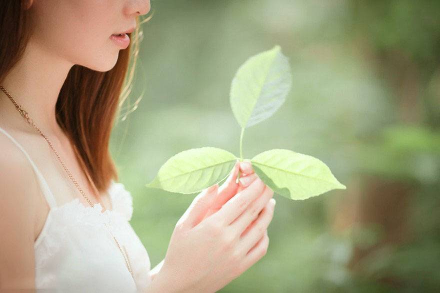 午后小清新女生甜美笑容-5