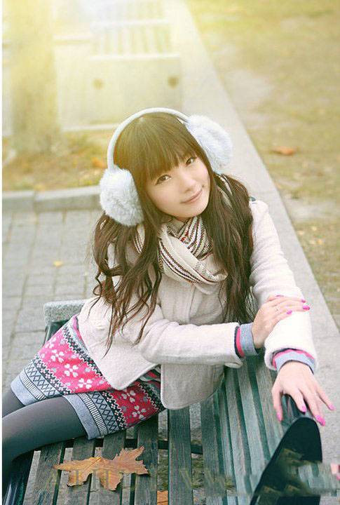 冬日温暖的午后阳光女孩可爱写真-2