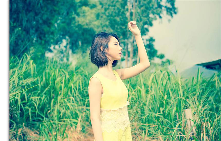 清纯美女甜美可爱迷人户外写真-6