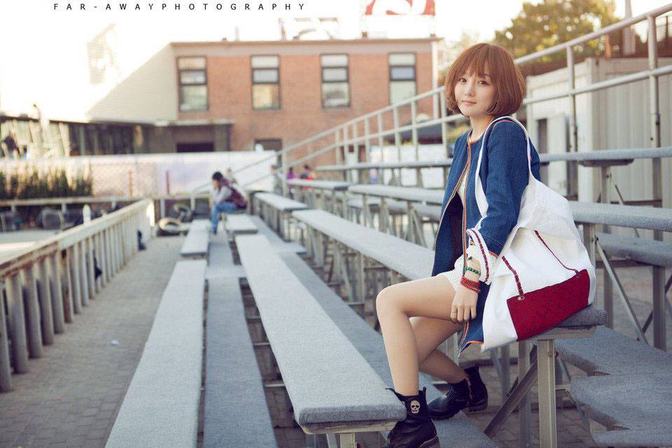 街拍韩国清纯妹子-4