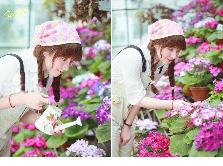 花房里清新小美人园丁-5