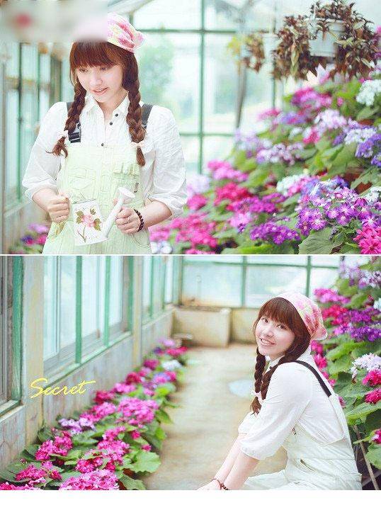 花房里清新小美人园丁-6