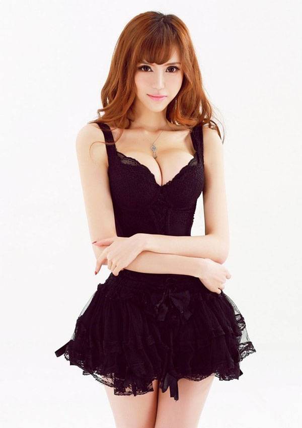 金发美女蕾丝超短-7