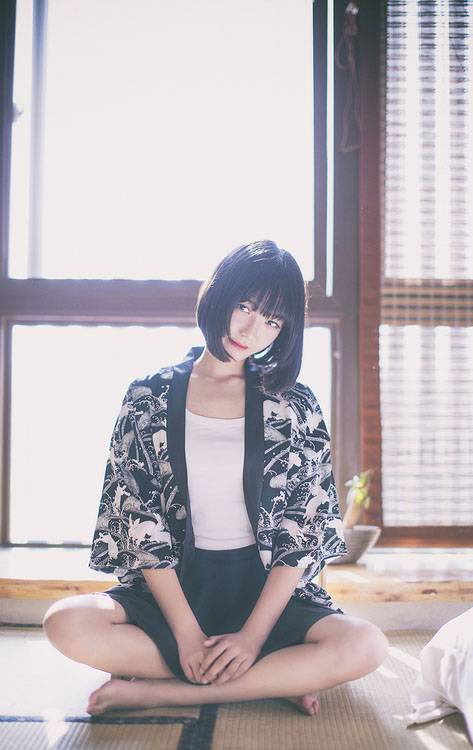 清纯可爱的和服姐妹花-3