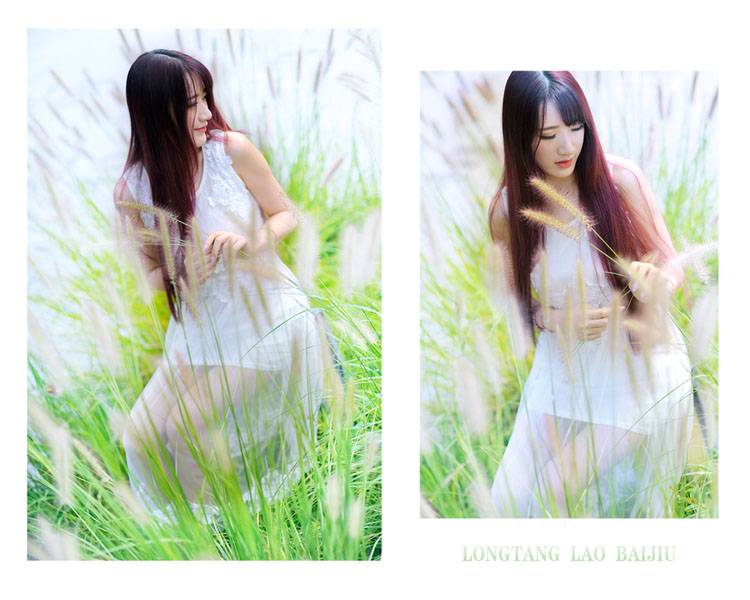 美艳动人的女子感受清凉的夏天-9