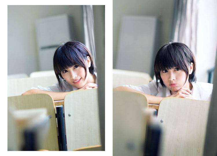 夏季校园新报道的纯美班花-4