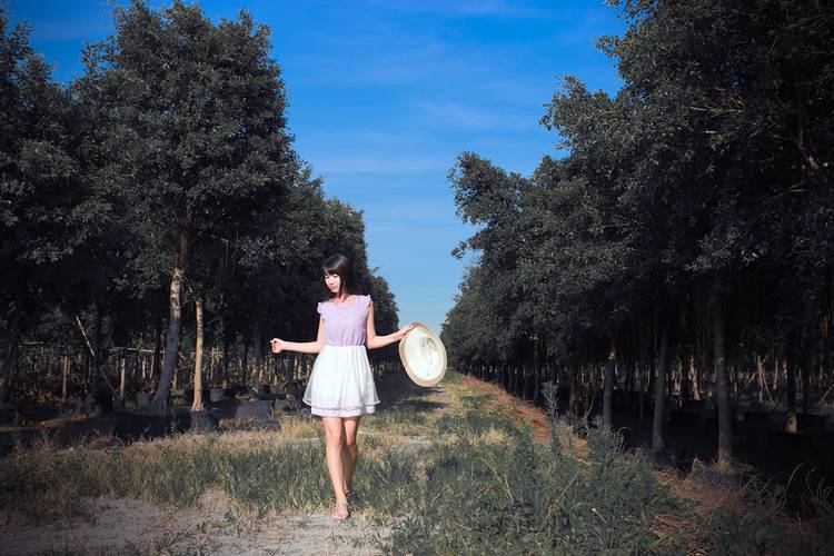 可爱的小清新户外写真