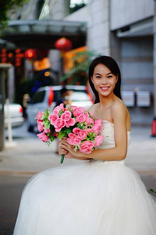 长发飘飘的美艳的新娘-10