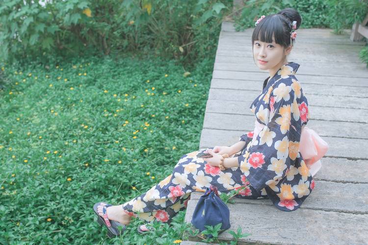 清纯可爱的和服少女-6