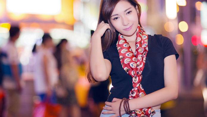 邂逅在步行街的美丽御姐-9