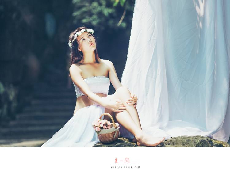 林间溪边的仙女欲罢不能-4