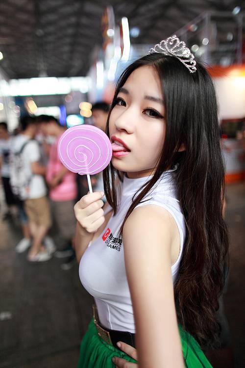 棒棒糖女孩甜美迷人的诱惑-5