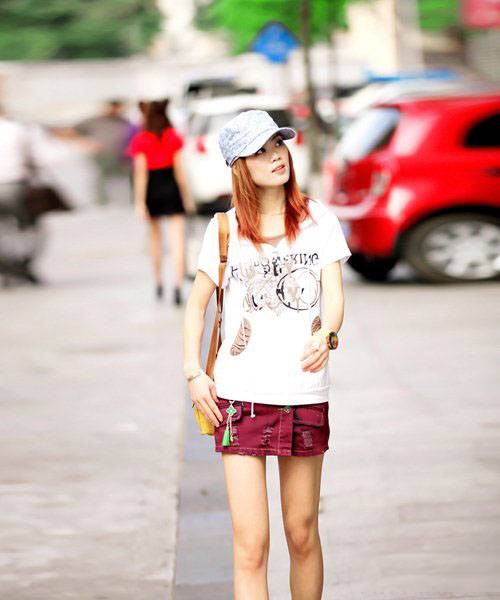 潮流美女新品时尚潮搭街拍照-6