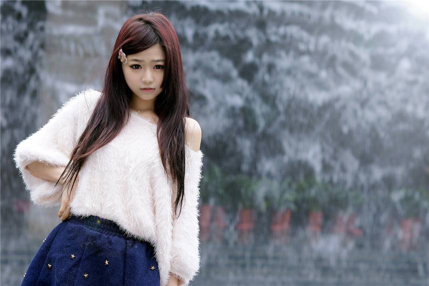 可爱少女小豚清纯唯美街怕写真-2