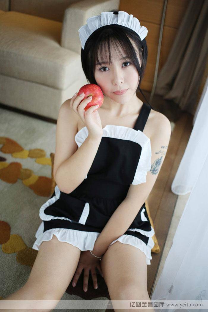 美媛馆美女模特艾莉Evelyn女仆诱惑写真-37