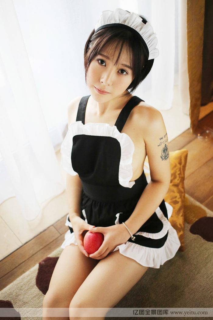 美媛馆美女模特艾莉Evelyn女仆诱惑写真-39