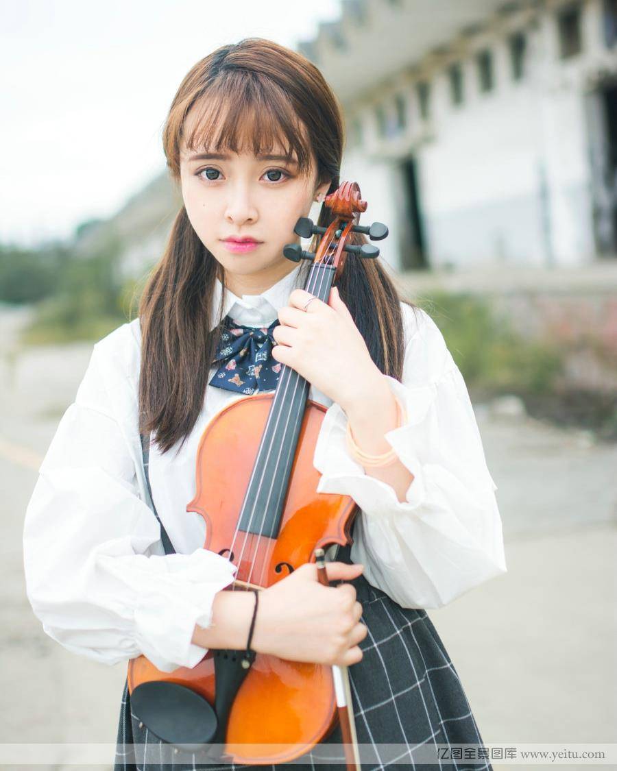 清纯学生妹双马尾辫青春阳光无敌-5