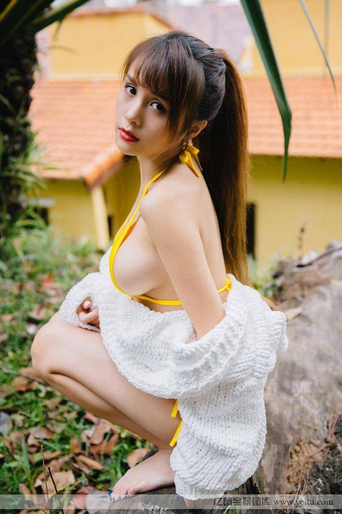 美女模特夏美酱呼之欲出尤物写真-21