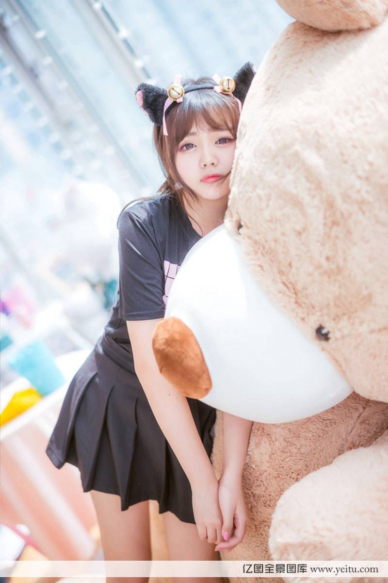 猫耳清纯美女嘟嘴卖萌青春气息十足-6