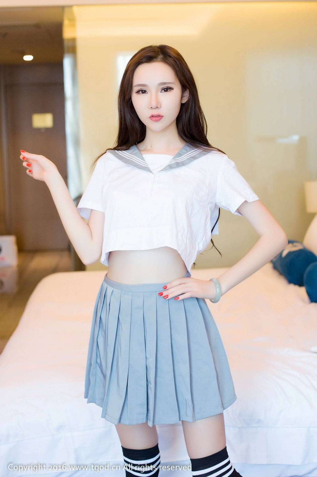 推女神美女模特萌琪琪性感酥胸纤细美腿-20