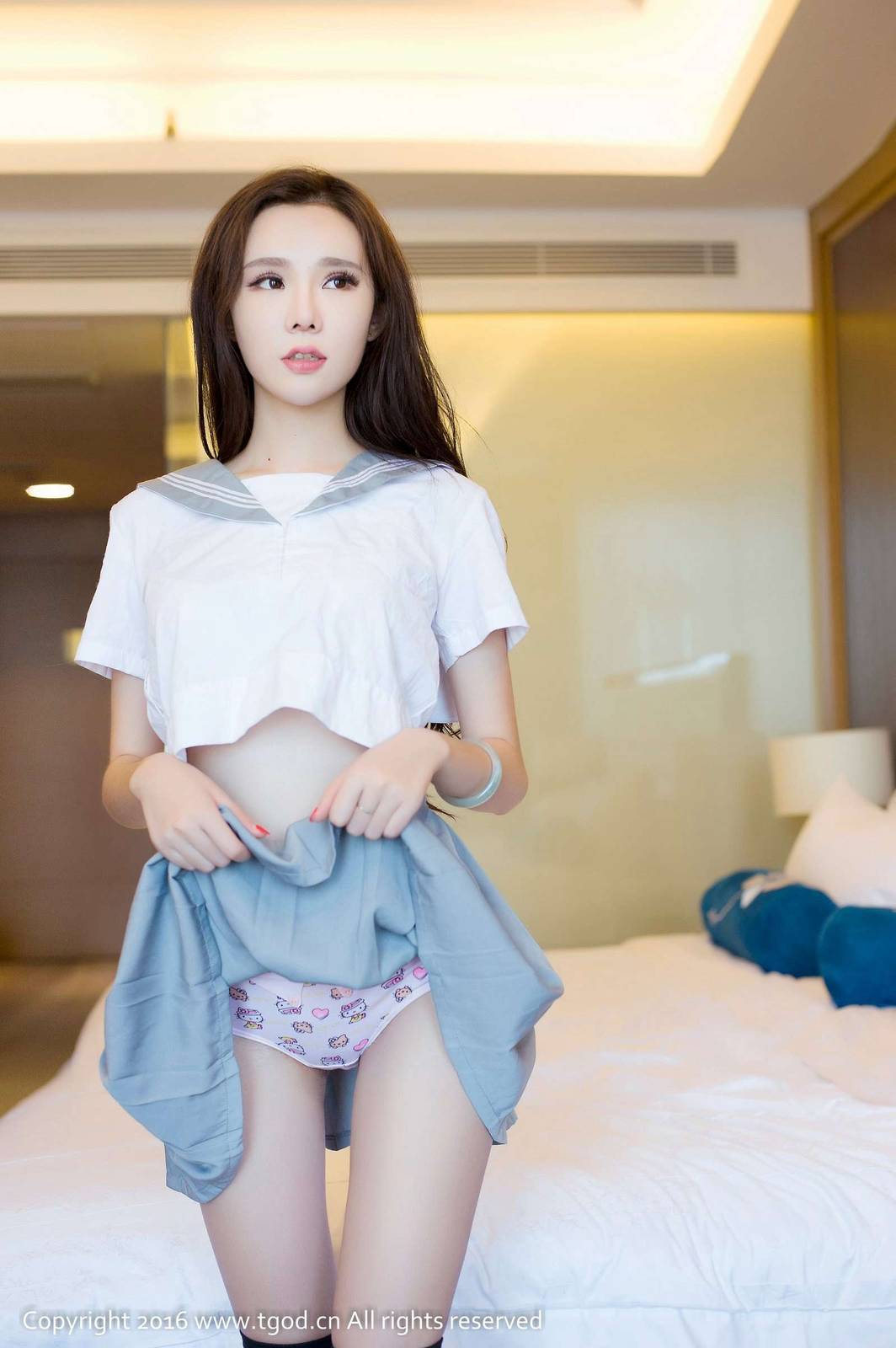 推女神美女模特萌琪琪性感酥胸纤细美腿-52