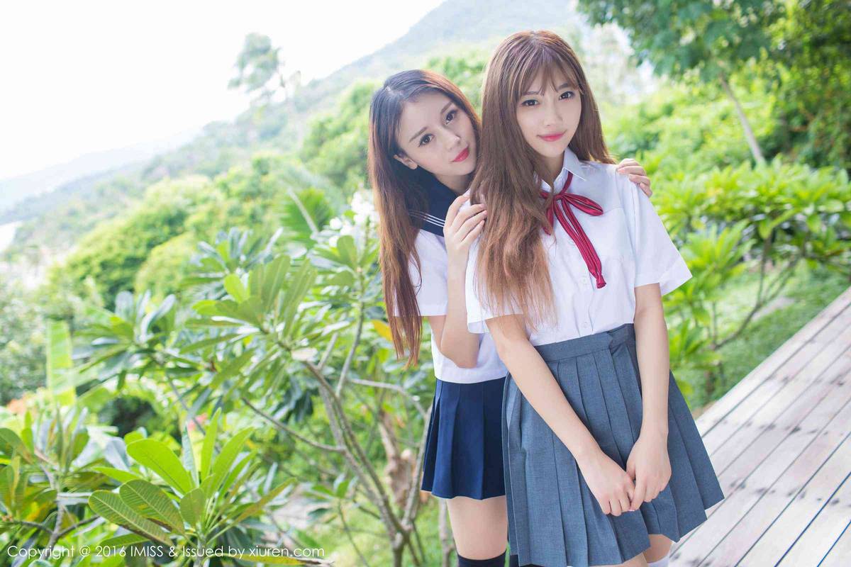 爱蜜社美女模特小甜心CC与赵小米苏梅岛旅拍闺蜜写真-21
