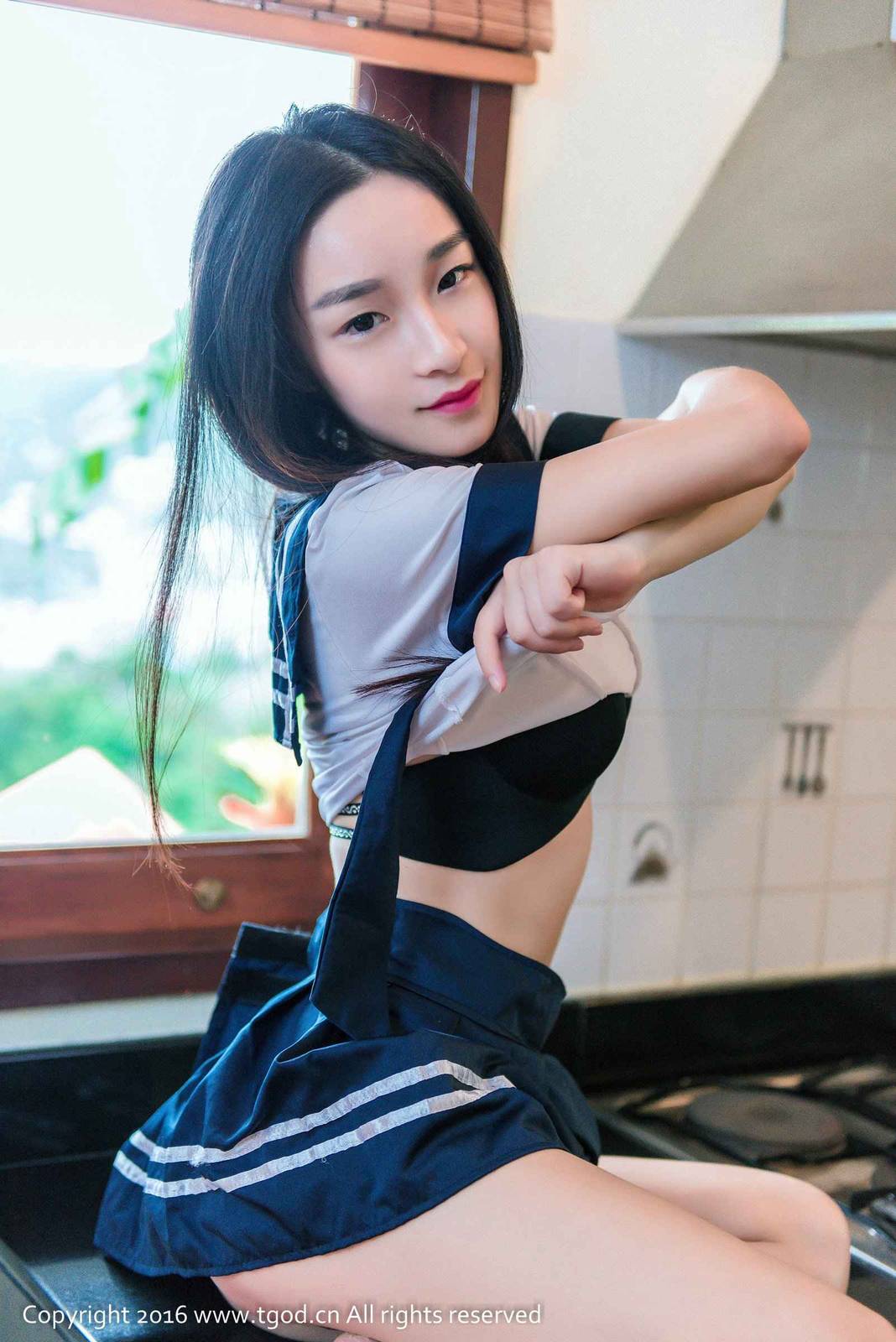 推女神美女模特绮梦Cherish校服比基尼制服诱惑-17