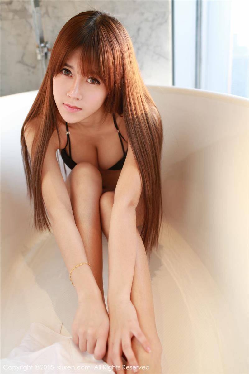 美媛馆美女模特温嘉琳(嘉琳winna)女仆装内衣诱惑-34