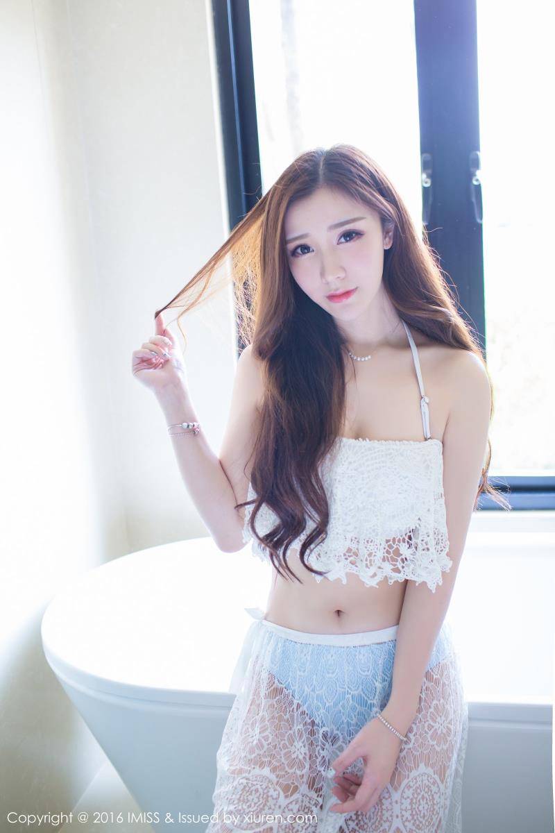 爱蜜社美女模特淼淼萌萌哒(王淼)气质美腿清秀写真-9