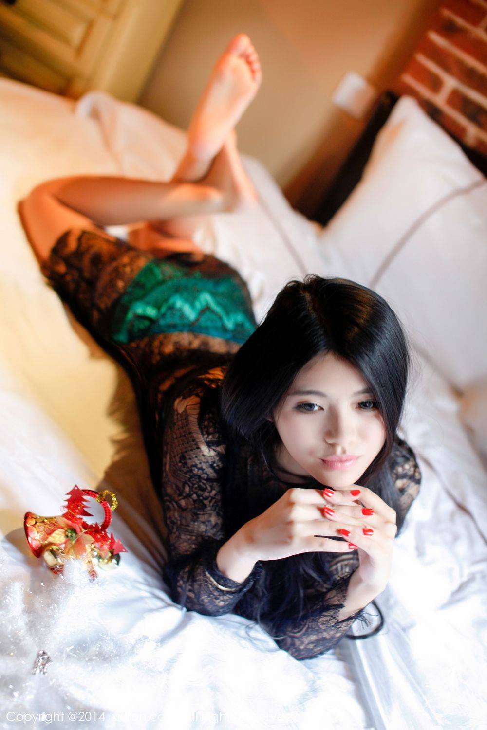 秀人网嫩模欧阳妮娜娜尤物情趣内衣性感写真套图-23