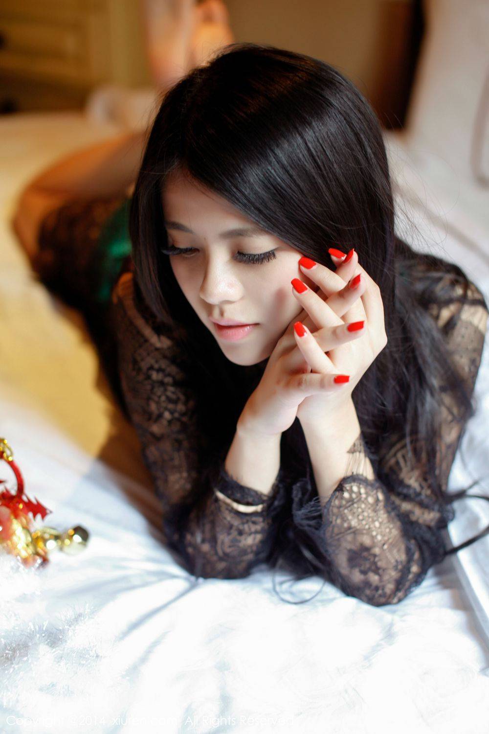 秀人网嫩模欧阳妮娜娜尤物情趣内衣性感写真套图-24