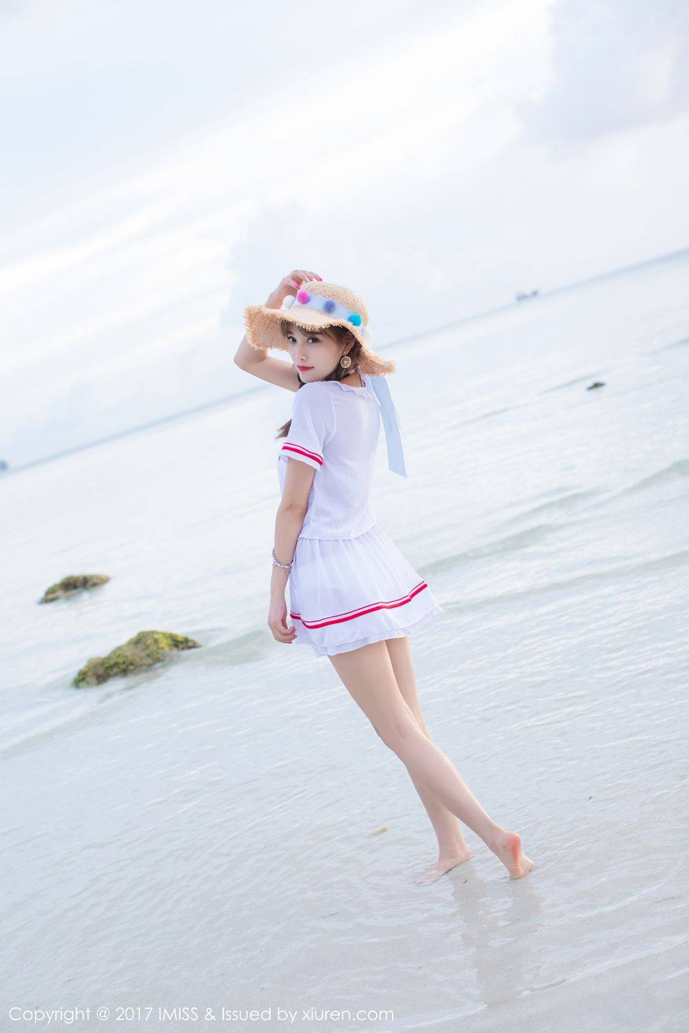 爱蜜社美女模特杨晨晨(甜心CC)沙滩内衣美腿写真-11