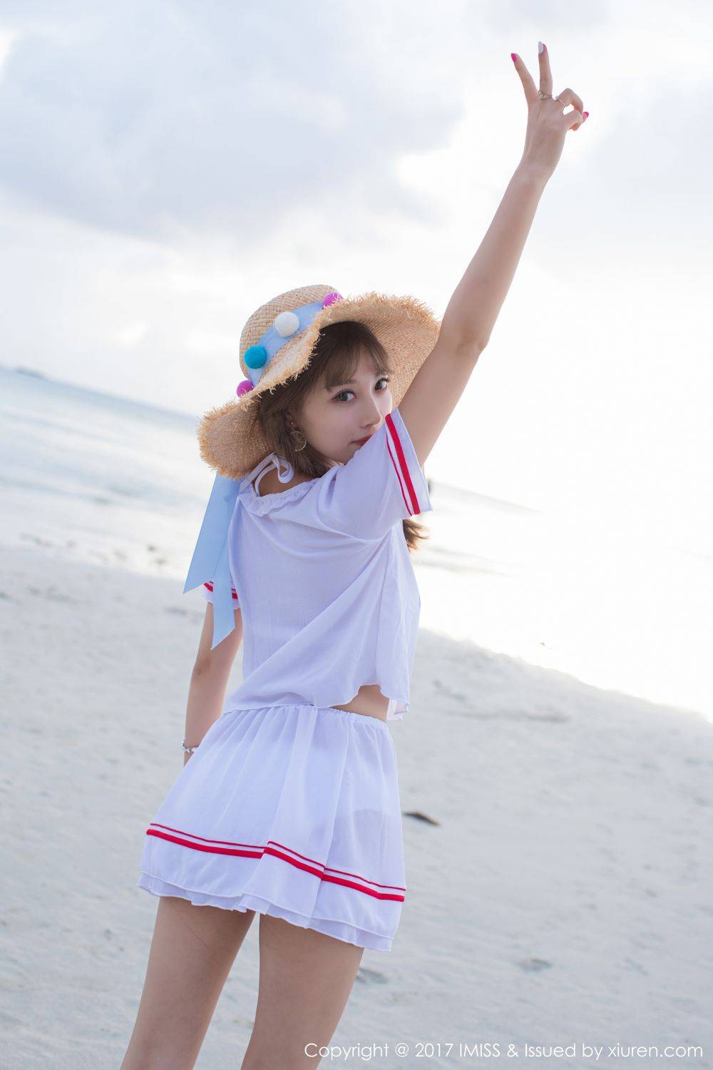 爱蜜社美女模特杨晨晨(甜心CC)沙滩内衣美腿写真-6