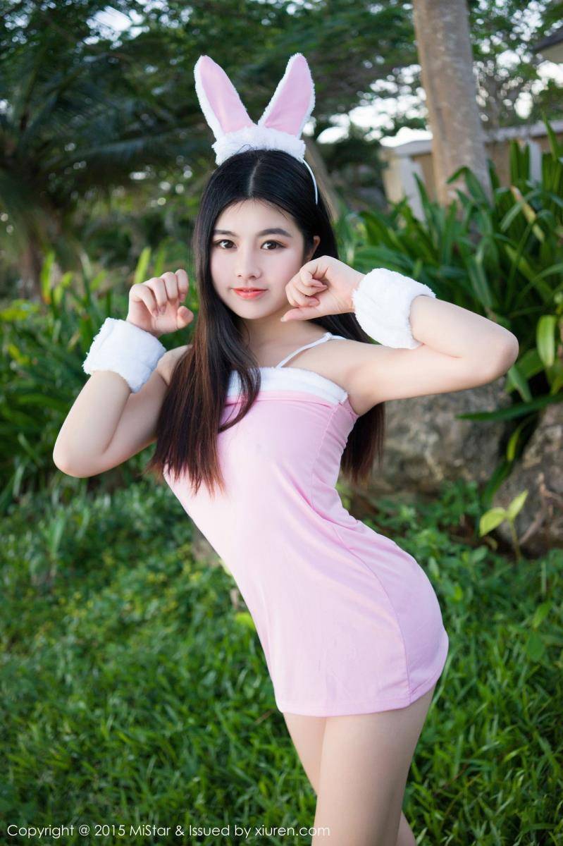 魅妍社娜露Selena死库水粉丝兔女郎制服诱惑套图-47