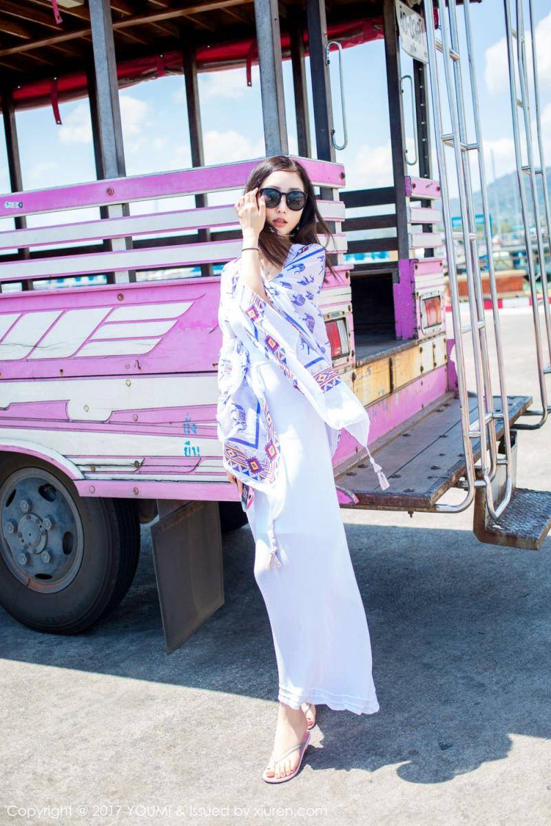 尤蜜荟妩媚女神Yumi尤美户外清新养眼妩媚内衣诱惑-18