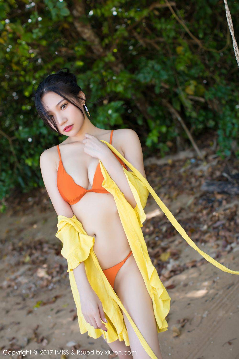 爱蜜社美女模特小狐狸Sica比基尼湿身诱惑甲米旅拍-41