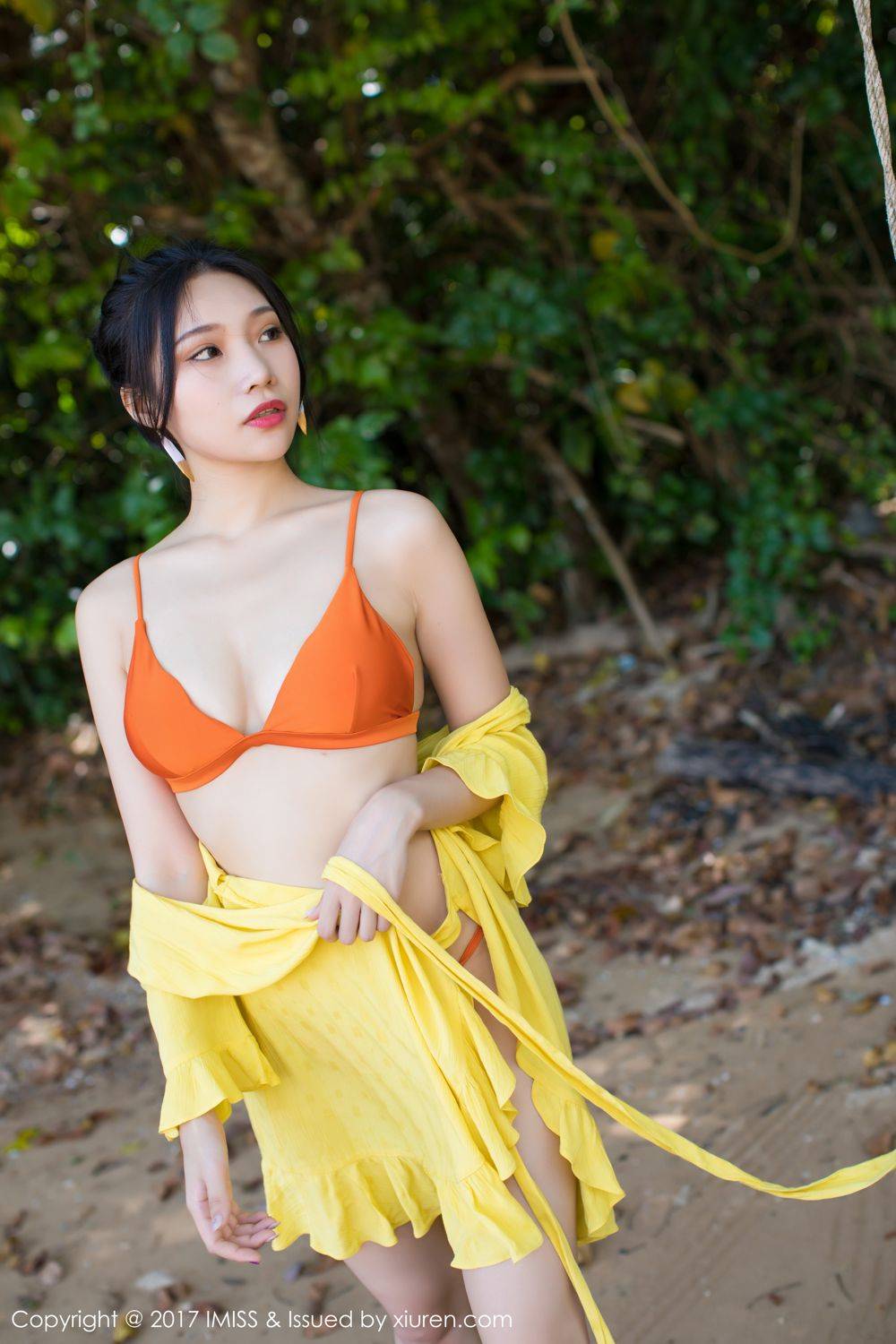 爱蜜社美女模特小狐狸Sica比基尼湿身诱惑甲米旅拍-42