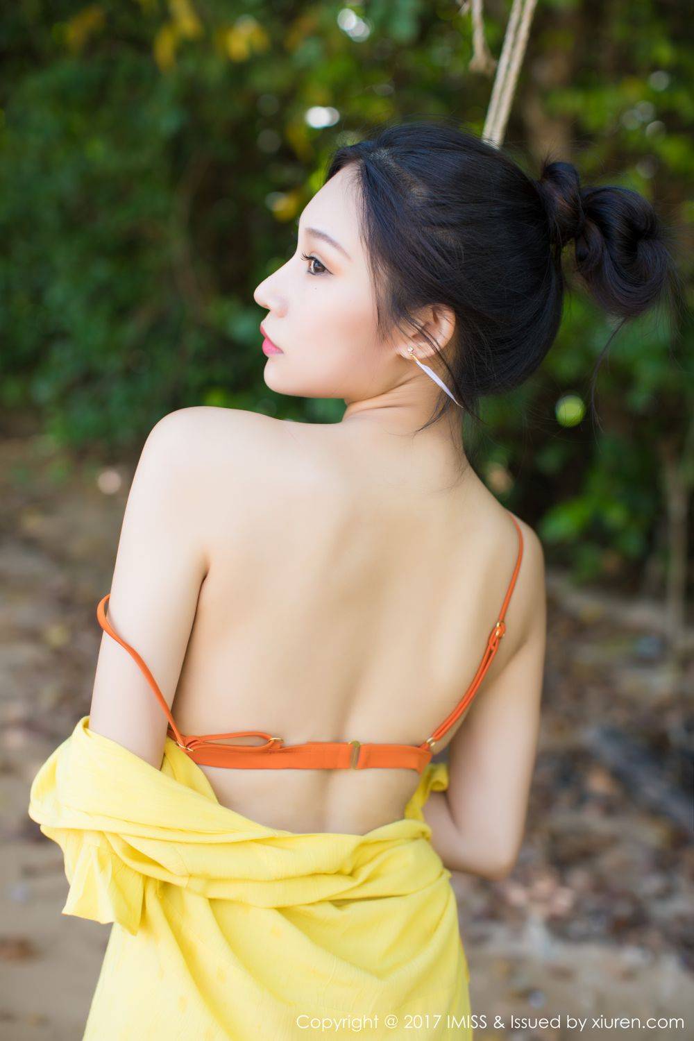 爱蜜社美女模特小狐狸Sica比基尼湿身诱惑甲米旅拍-46