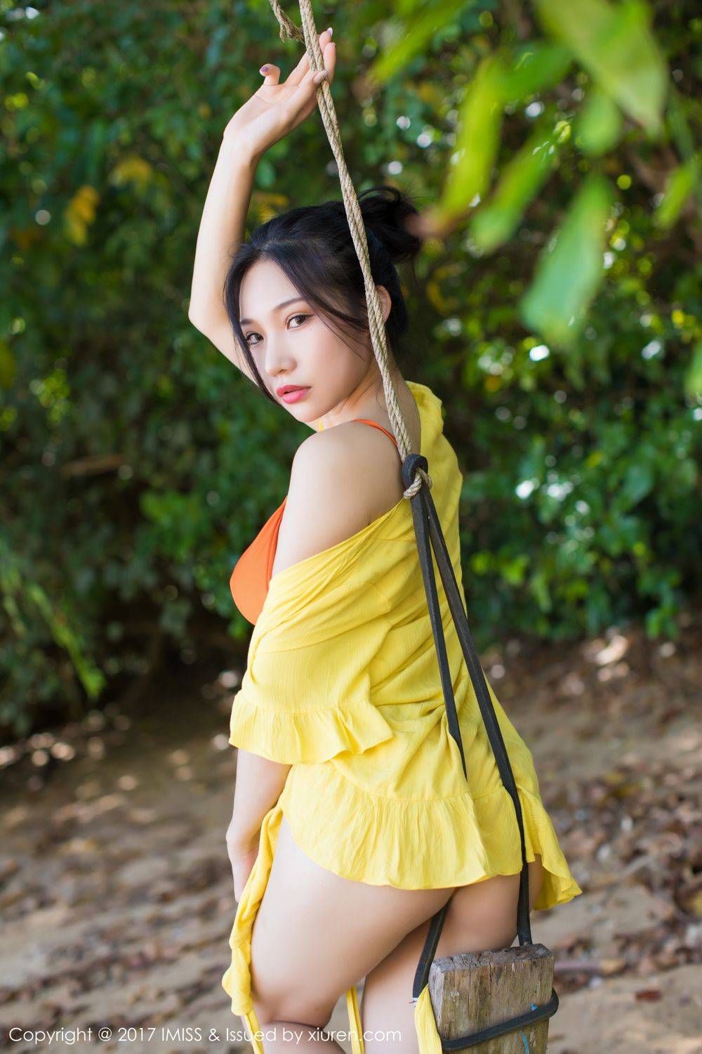 爱蜜社美女模特小狐狸Sica比基尼湿身诱惑甲米旅拍-43