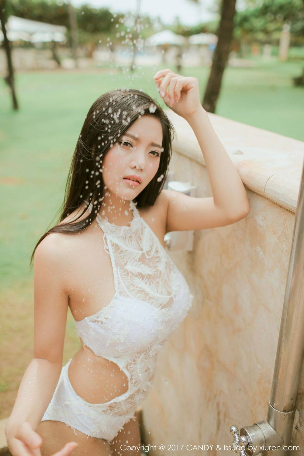 糖果画报宅男女神林美惠子波涛胸涌内衣诱惑巴厘岛旅拍-6