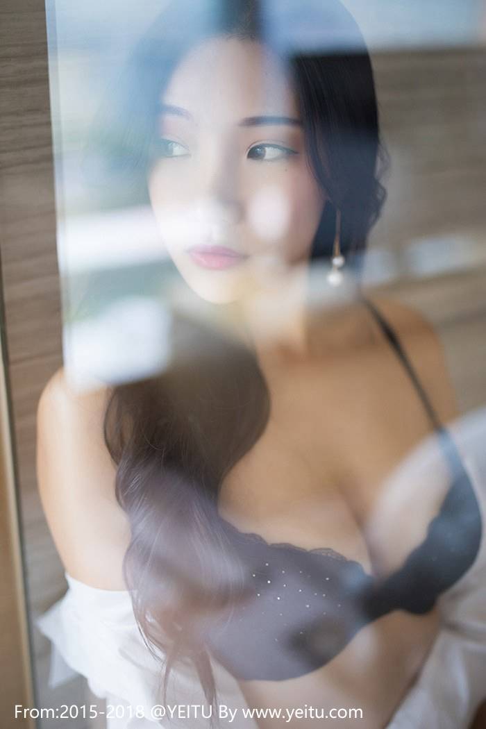 爱蜜社气质模特小狐狸Sica白衬衫黑色内衣诱惑福利-18