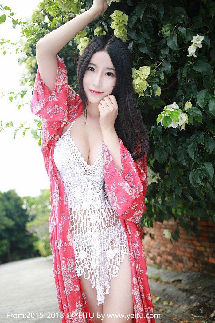 花の颜性感女神谢芷馨Sindy花红长裙波涛胸涌豪乳外露-20