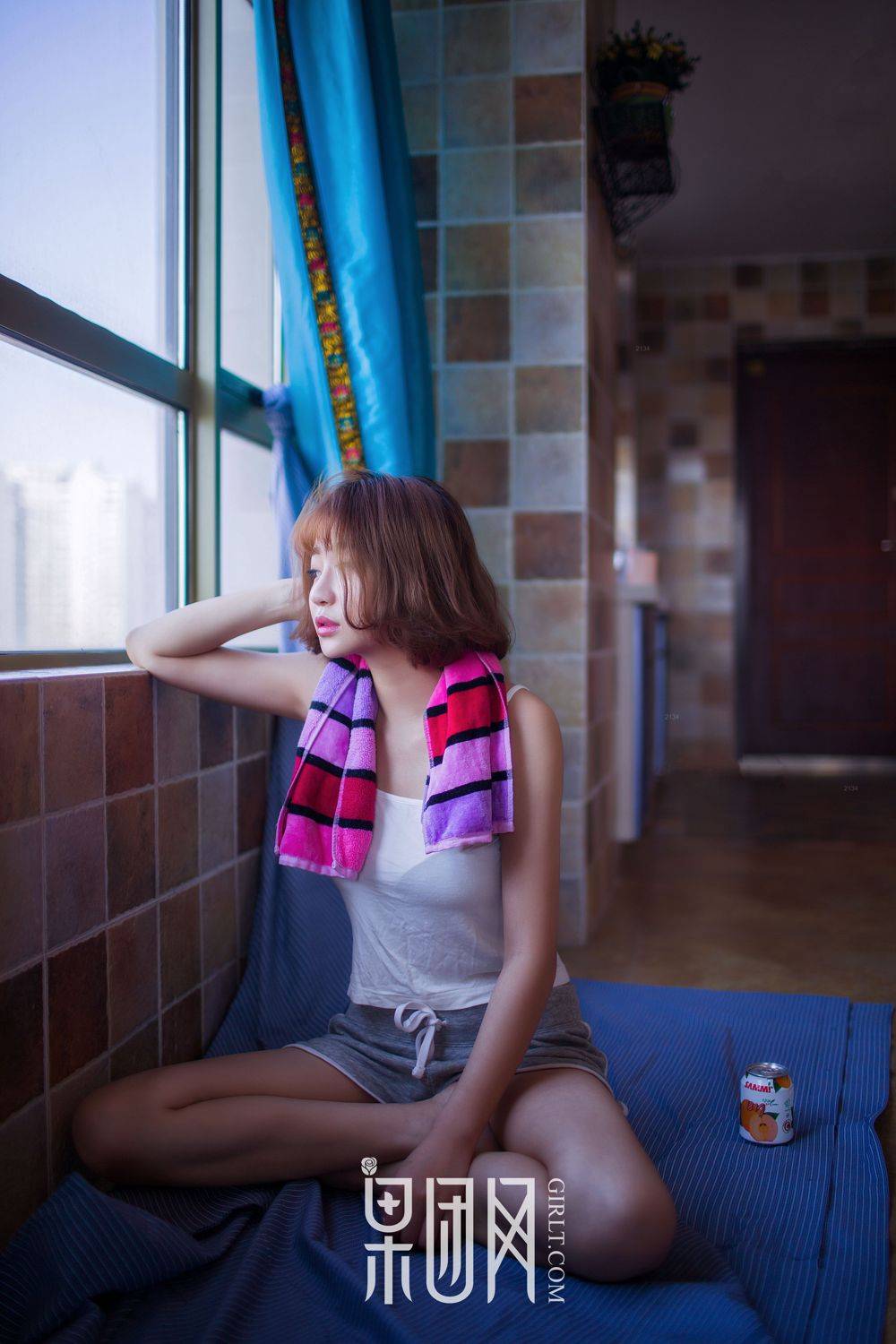 果团网美女模特星野千美奈居家风女友视角性感爆棚写真