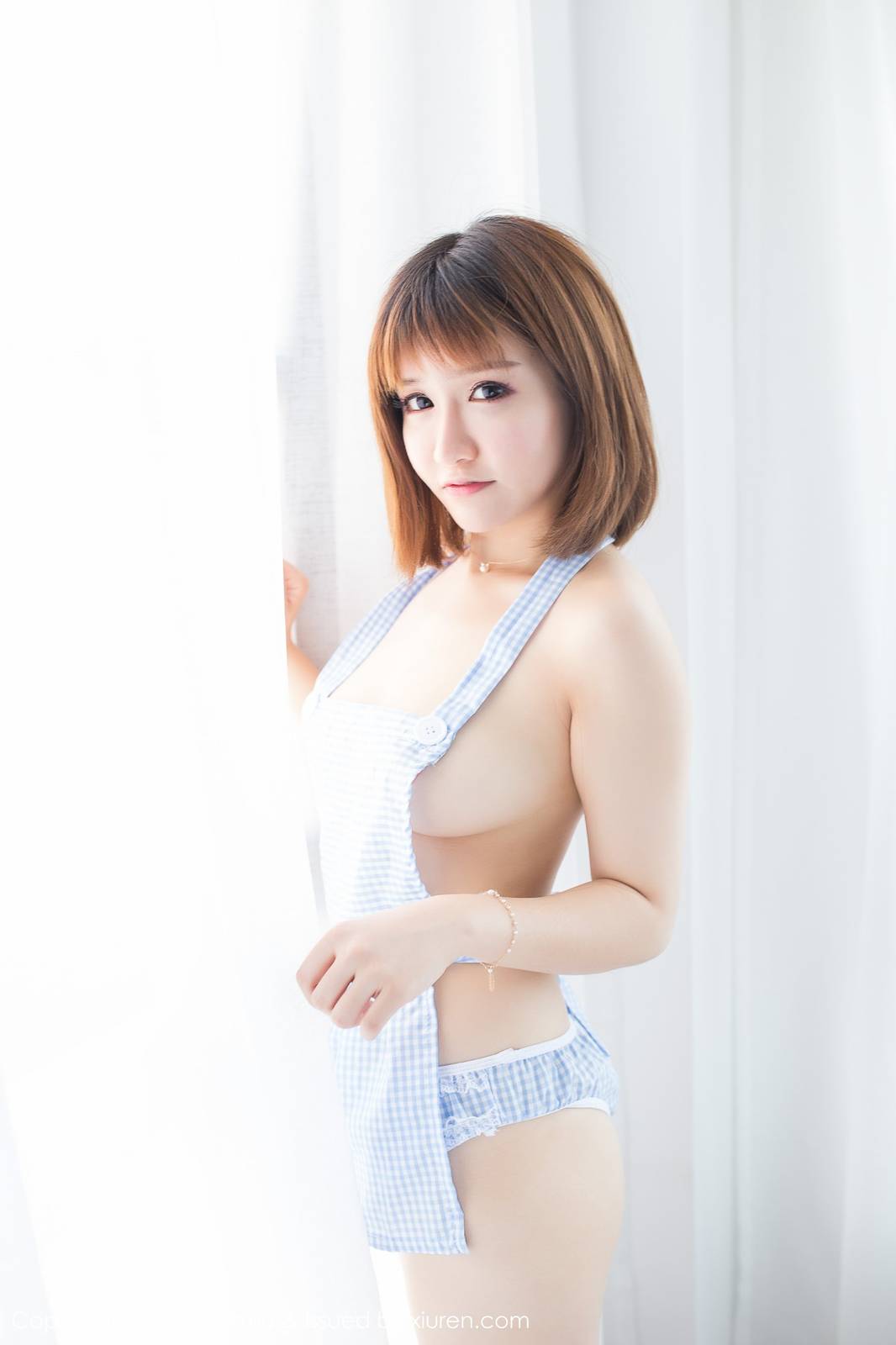 兔几盟萌系女神傲娇萌萌白嫩比基尼扮性感厨娘-20