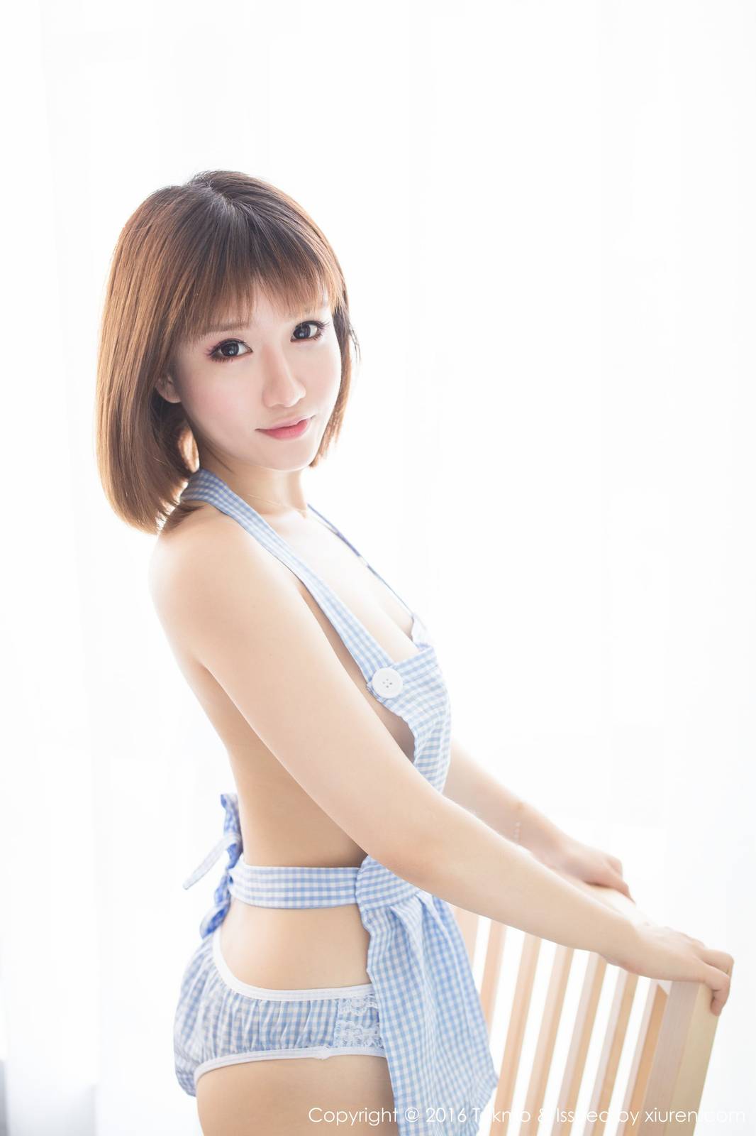 兔几盟萌系女神傲娇萌萌白嫩比基尼扮性感厨娘-24