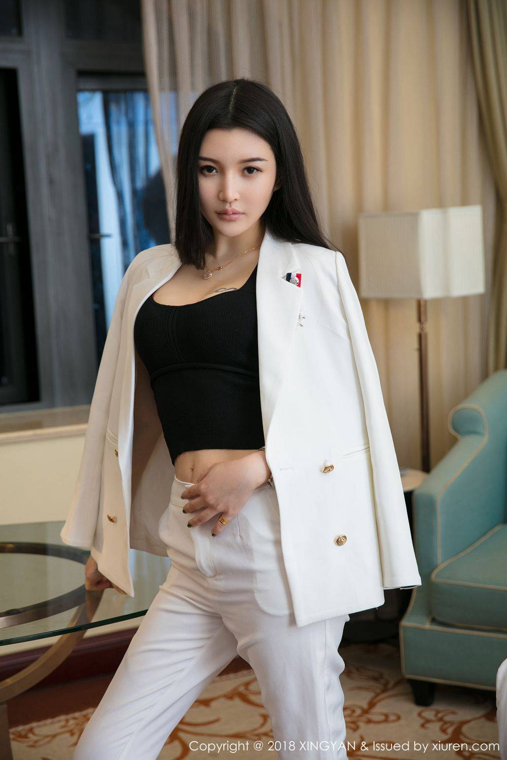 星颜社新人模特李柯颖气质美腿职场女性OL端庄优雅-9