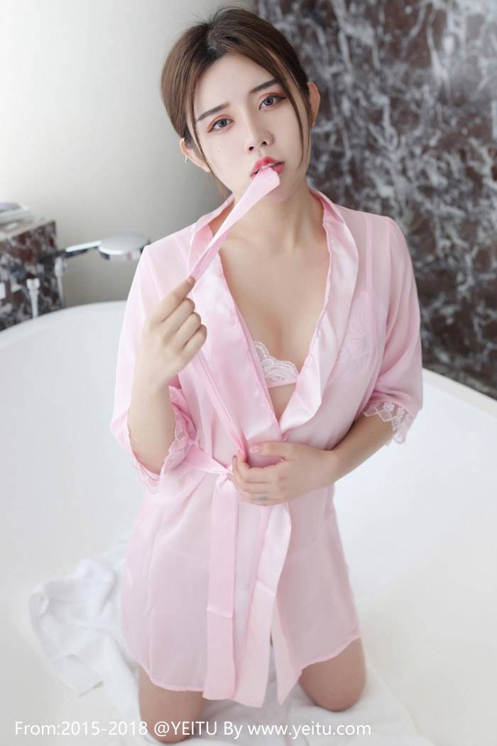 网红馆美女模特卓娅祺兔子NINA蕾丝制服丝袜美腿写真-16